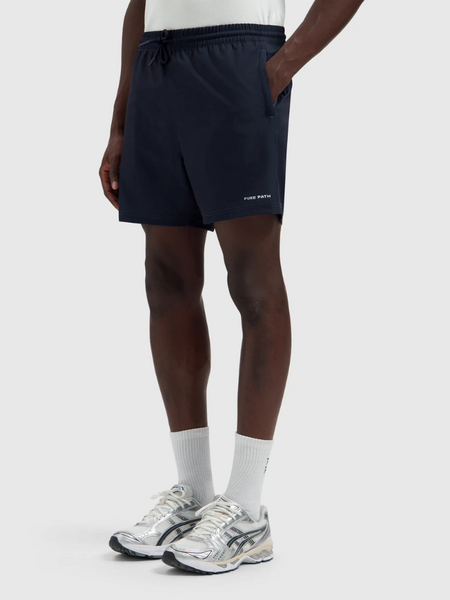 Pure Path Wordmark Swimshorts - Dark Navy