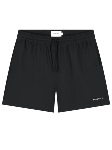 Pure Path Pure Path Wordmark Swimshorts - Black