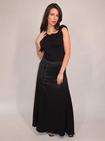 Pinko Pinko Marlena Maglia Jersey Cotone s - Nero Limousine