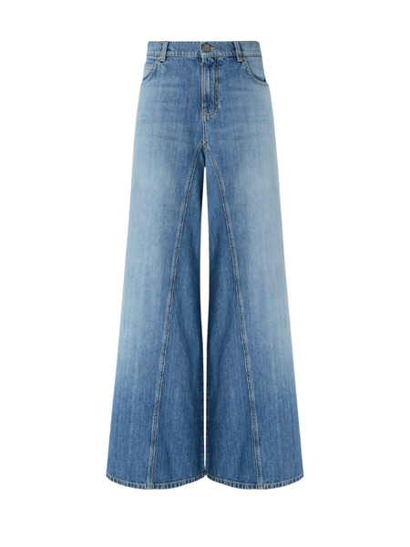 Pinko Pinko Winona Wide Leg Medium Wave Jeans - Medium Light Wash