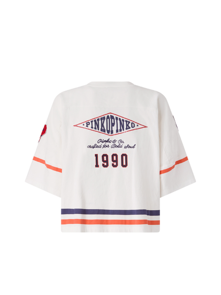 Pinko Pinko Cannobio Maglia Jersey + Twill - White