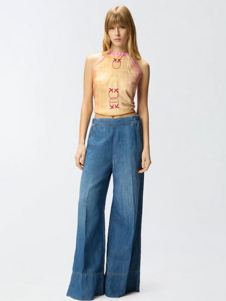 Pinko Pinko Spiaggia Pantalone Light Denim - Mid Wash