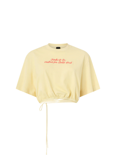 Pinko Pinko Caldes Maglia Jersey Ricamo - Sea Mist