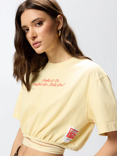 Pinko Pinko Caldes Maglia Jersey Ricamo - Sea Mist