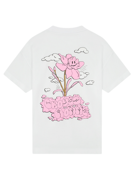 Croyez Women Fleur Heureuse T-Shirt - White