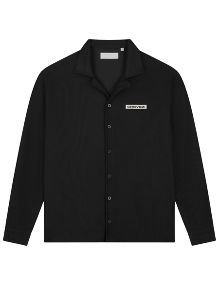 Croyez Croyez Plisse Longsleeve Shirt - Black