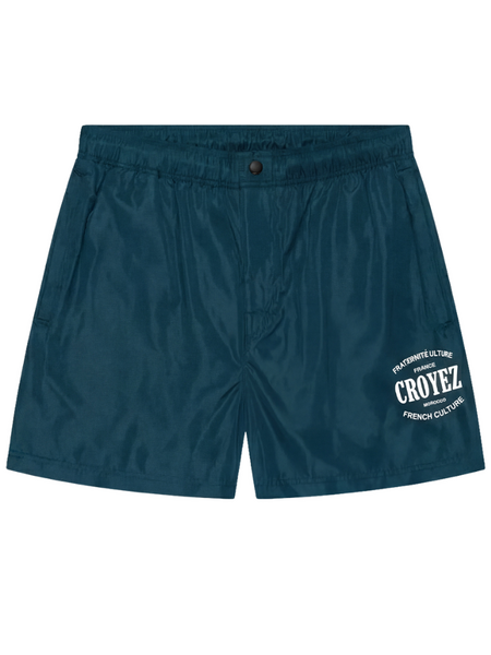 Croyez Croyez Stamp Swim Shorts - Dark Teal