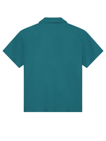 Croyez Croyez Plisse Shirt - Dark Teal