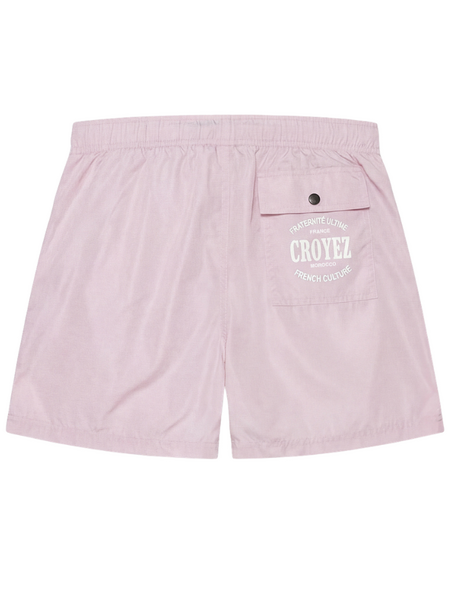 Croyez Stamp Swim Shorts - Pink Croyez Croyez Stamp Swim Shorts - Pink
