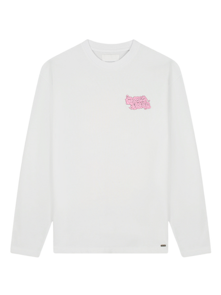 Croyez Fleur Heureuse Longsleeve - White Croyez Croyez Fleur Heureuse Longsleeve - White