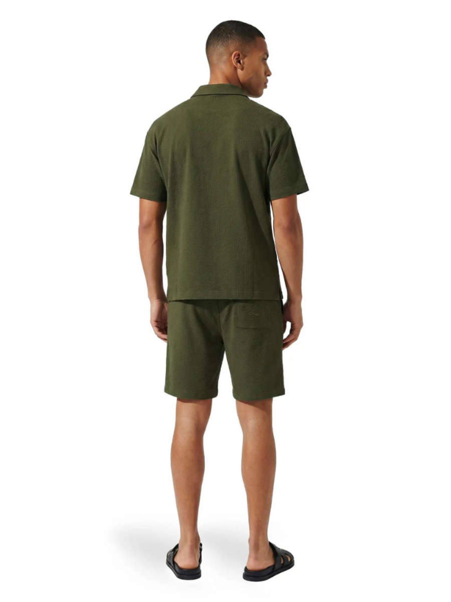 Malelions Malelions Emblem Seersucker Combi-Set - Vintage Green