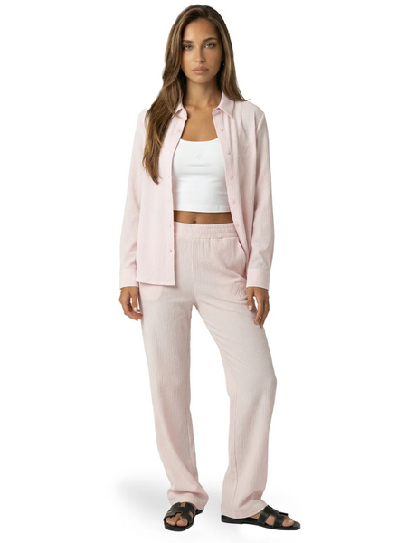 Malelions Women Seersucker Loose Fit - Soft Pink