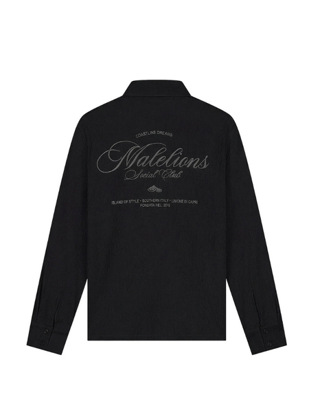 Malelions Malelions Women Seersucker Button-Up - Black