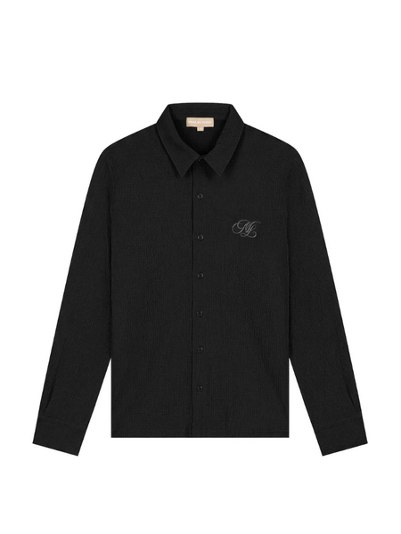 Malelions Malelions Women Seersucker Button-Up - Black