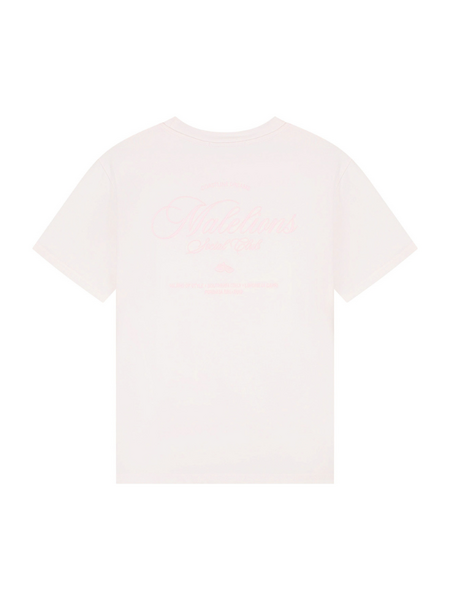 Malelions Women Social Club T-Shirt - Soft Pink