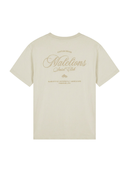 Malelions Women Social Club T-Shirt - Sand
