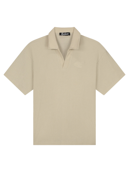 Malelions Malelions Emblem Seersucker Buttun Up - Light Taupe