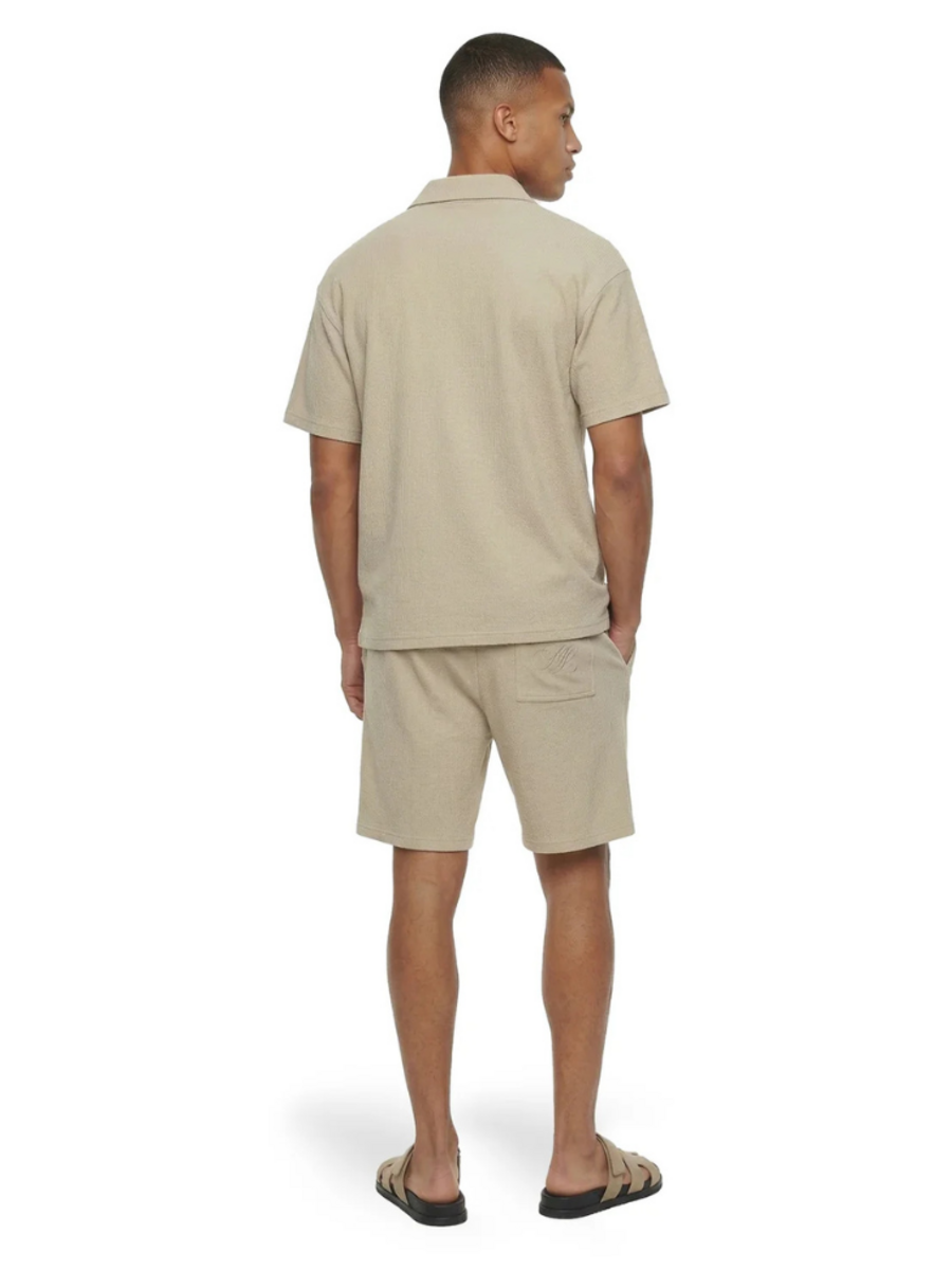 Malelions Malelions Emblem Seersucker Combi-Set - Light Taupe