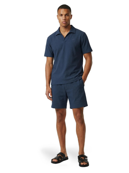 Malelions Emblem Seersucker Button up - Navy