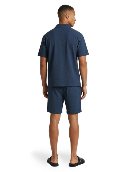 Malelions Malelions Emblem Seersucker Button up - Navy