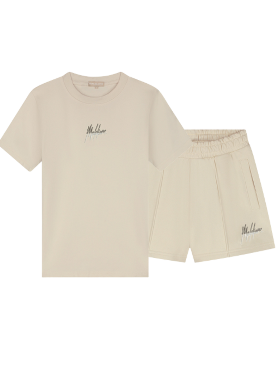 Malelions Malelions Women Kiki Combi-Set - Sand/Dark Sand