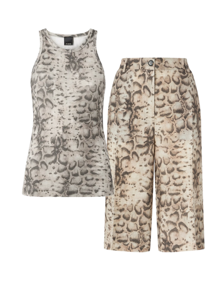 Pinko Belfiore Canotta Combi-Set - Beige/Black