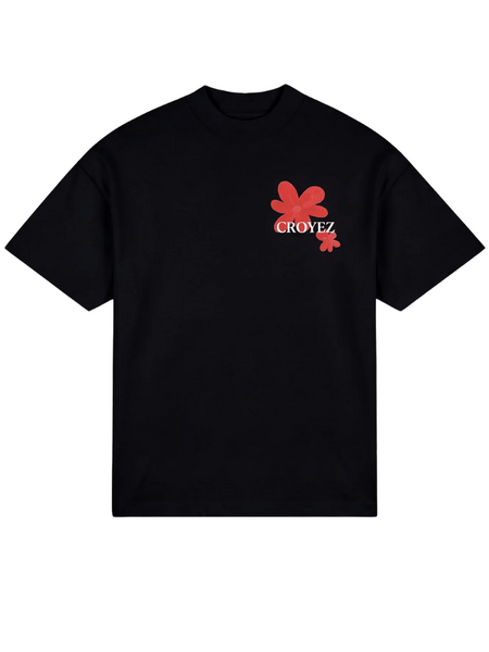 Croyez Croyez Botanique T-Shirt - Black/Red