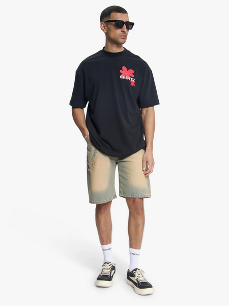 Croyez Croyez Botanique T-Shirt - Black/Red