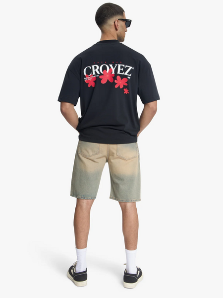 Croyez Croyez Botanique T-Shirt - Black/Red