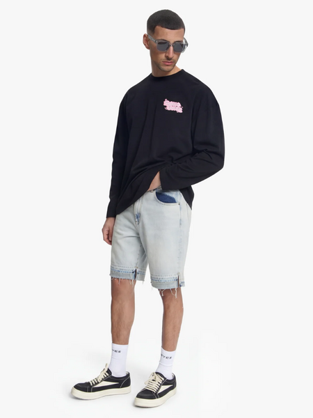 Croyez Croyez CD2 Stepped Hem Shorts - Light Blue