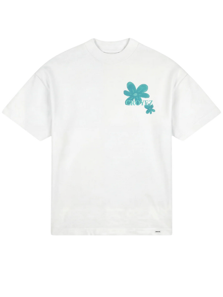 Croyez Croyez Botanique T-Shirt - White/Tiffany Blue