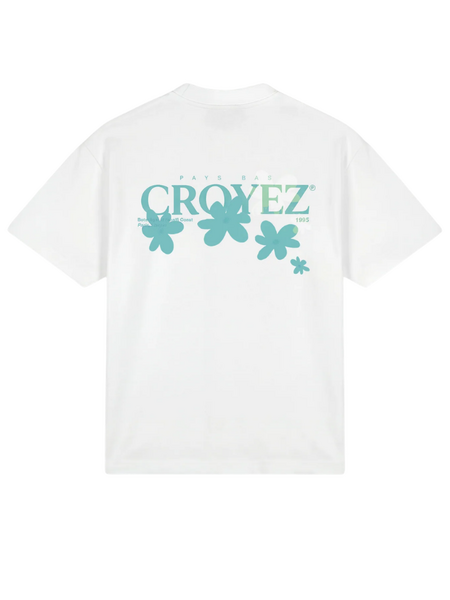Croyez Croyez Botanique T-Shirt - White/Tiffany Blue