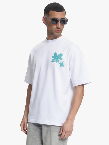 Croyez Croyez Botanique T-Shirt - White/Tiffany Blue