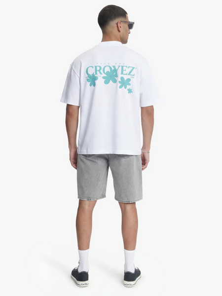 Croyez Croyez Botanique T-Shirt - White/Tiffany Blue