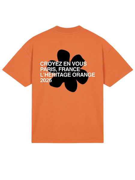 Croyez Croyez Silhouette T-Shirt - Orange