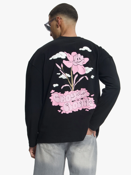 Croyez Fleur Heureuse Longsleeve - Black Croyez Croyez Fleur Heureuse Longsleeve - Black