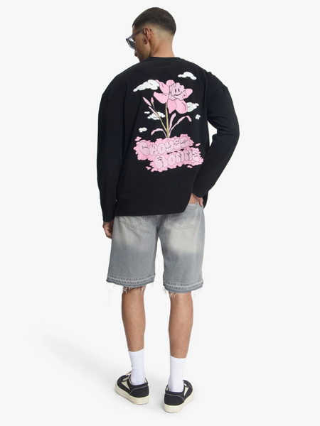 Croyez Fleur Heureuse Longsleeve - Black Croyez Croyez Fleur Heureuse Longsleeve - Black