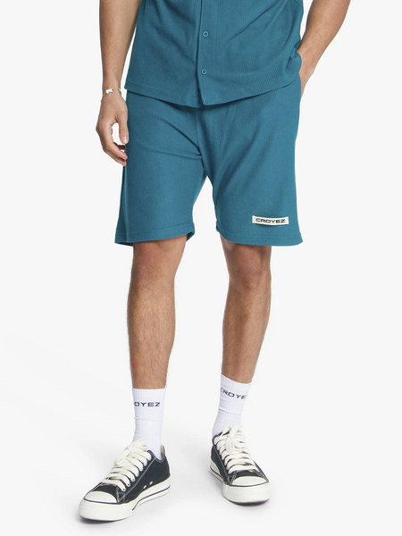 Croyez Plisse Shorts - Dark Teal