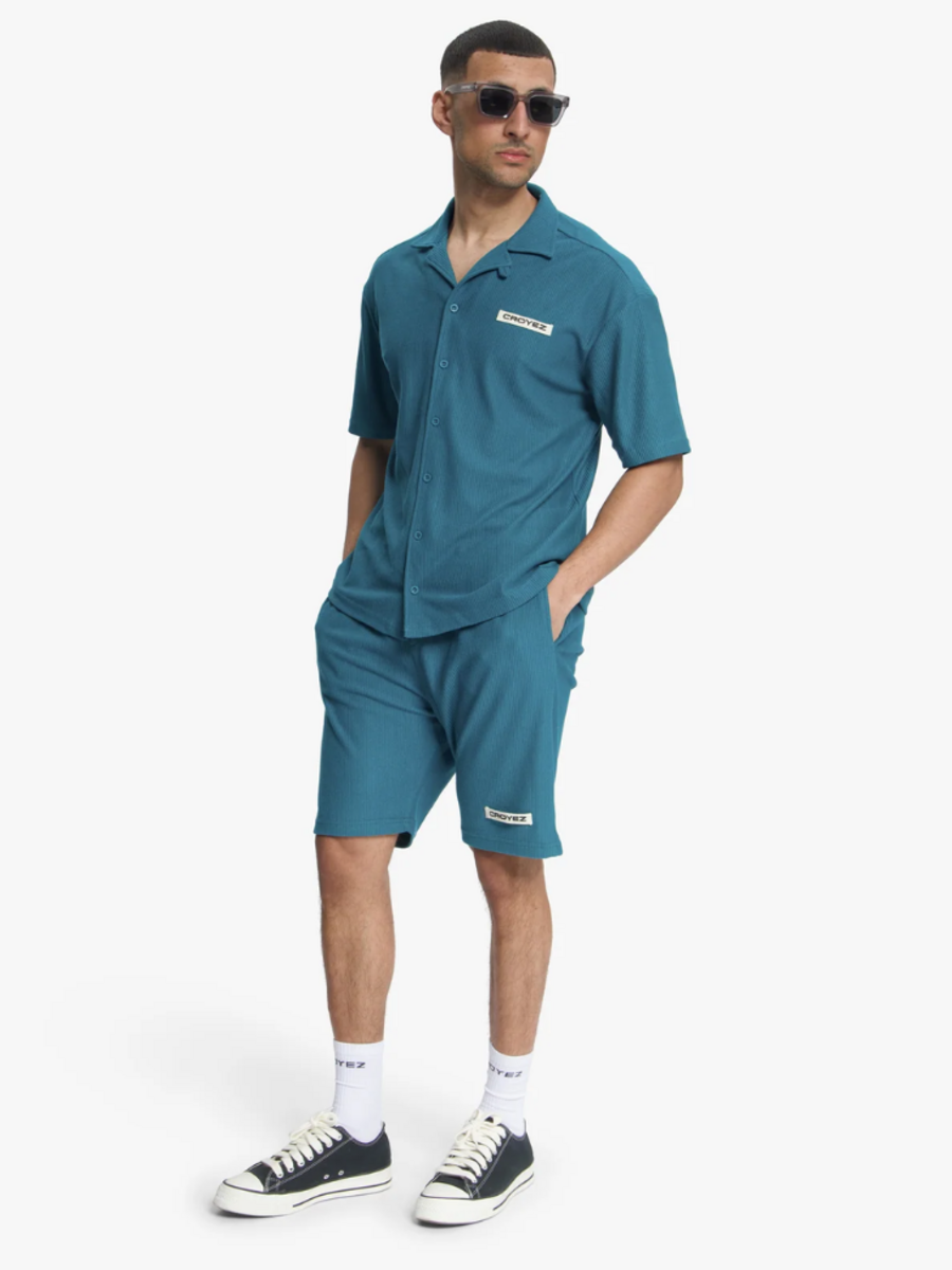 Croyez Croyez Plisse Combi-Set - Dark Teal