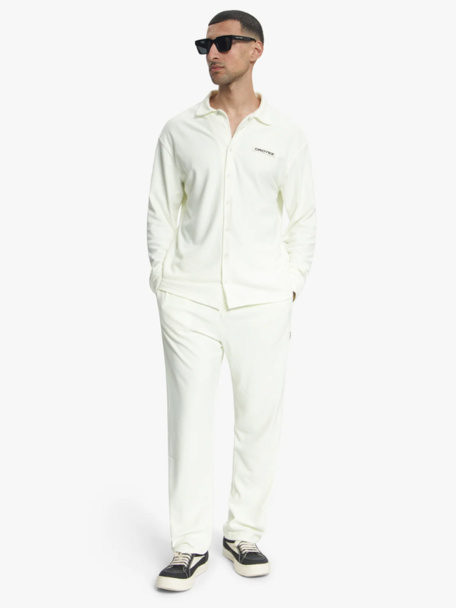 Croyez Croyez Plisse Longsleeve Combi-Set - Off-White