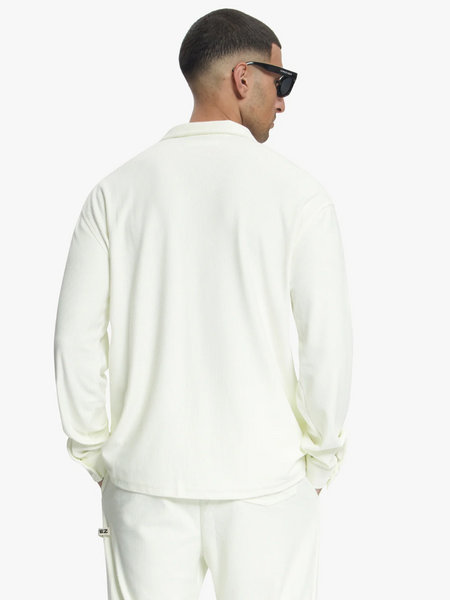 Croyez Croyez Plisse Longsleeve Shirt - Off-White