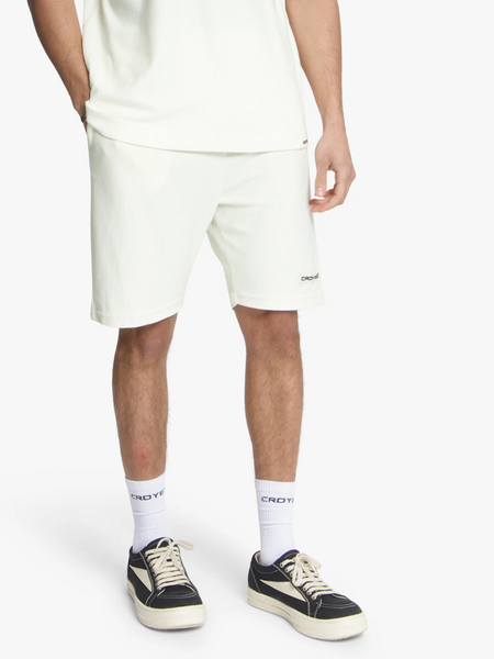 Croyez Plisse Shorts - Off-White