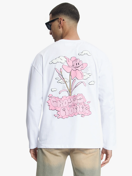 Croyez Croyez Fleur Heureuse Longsleeve - White Croyez Fleur Heureuse Longsleeve - White