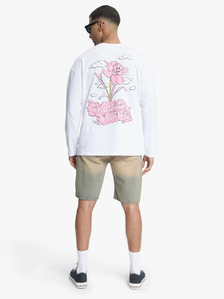 Croyez Fleur Heureuse Longsleeve - White Croyez Croyez Fleur Heureuse Longsleeve - White