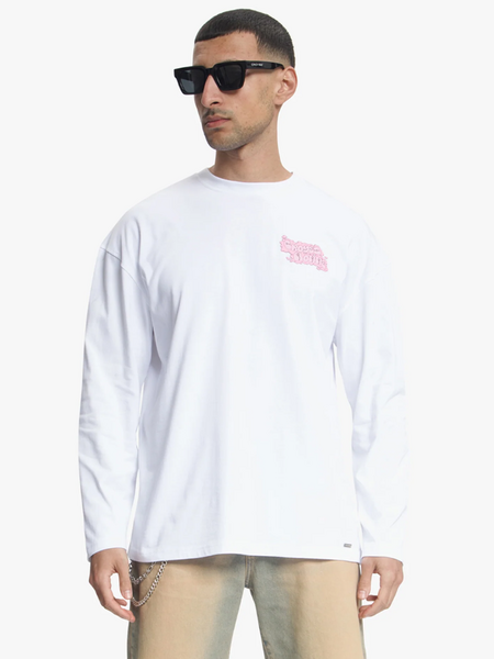 Croyez Fleur Heureuse Longsleeve - White Croyez Croyez Fleur Heureuse Longsleeve - White