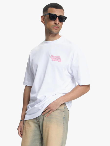 Croyez Croyez Fleur Heureuse T-Shirt - White