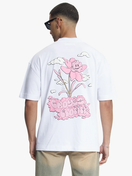 Croyez Croyez Fleur Heureuse T-Shirt - White Croyez Fleur Heureuse T-Shirt - White