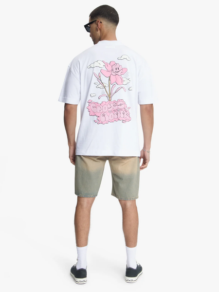 Croyez Croyez Fleur Heureuse T-Shirt - White