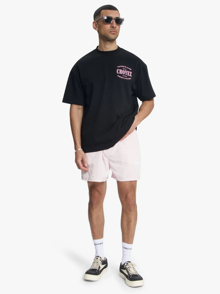 Croyez Stamp Swim Shorts - Pink Croyez Croyez Stamp Swim Shorts - Pink