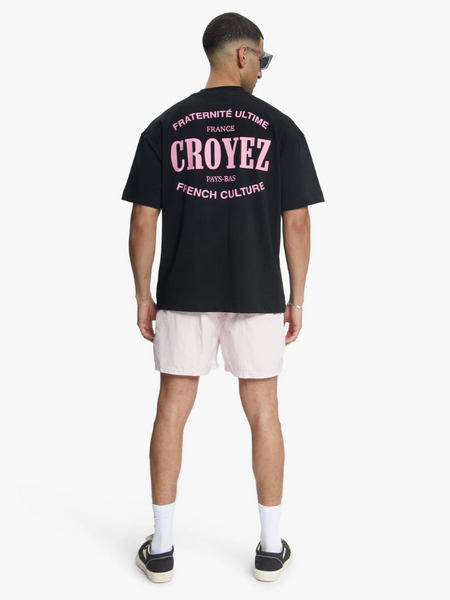 Croyez Stamp Swim Shorts - Pink Croyez Croyez Stamp Swim Shorts - Pink